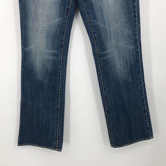 T Star B Womens Bootcut Jeans Size 28 Distressed Medium Wash Low Rise Y2K Cotton - Picture 4 of 8